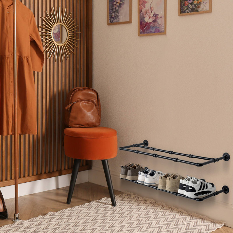 8 Pair Solid Wood Shoe Rack