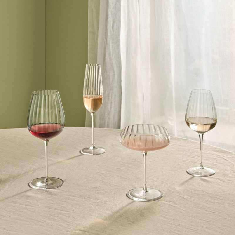 Round Up Handmade Crystal Red Wine Glass
