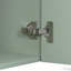 Meuble-lavabo compact de 20 po avec lavabo en céramique, porte à motif de losanges, poignée dorée et tablettes latérales-56386221