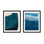 Tidal Blues Collection Tidal Blues. Set Of 2 Framed On Paper 2 Pieces by Stephanie Dennis Print