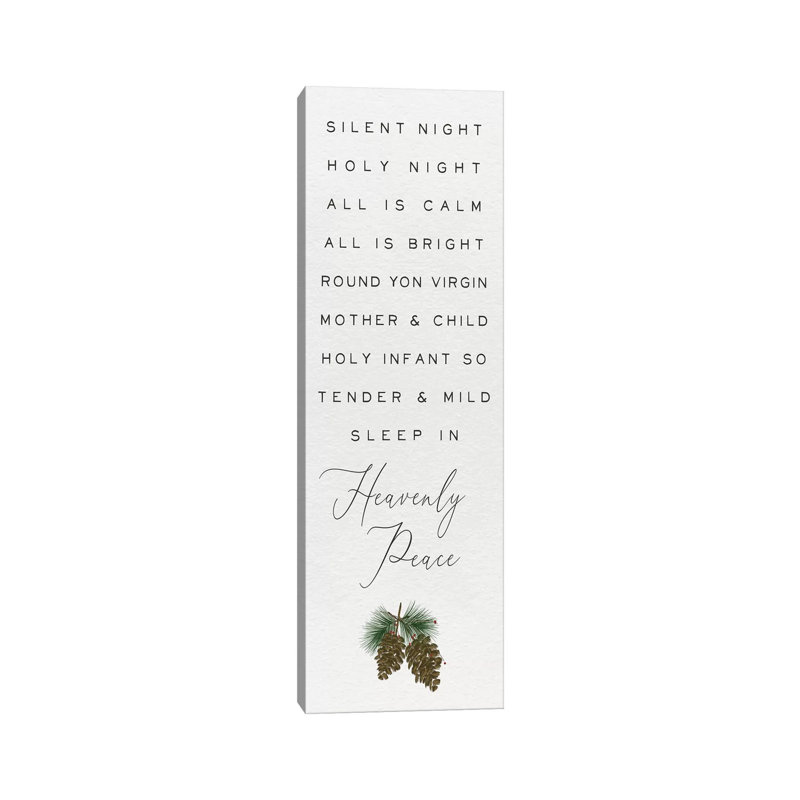 Cozy Christmas Panel III by Hartworks - Wrapped Canvas Panoramic Print, 30.48 cm H x 91.44 cm W x 1.91 cm D