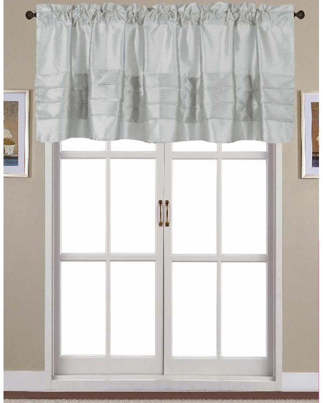 Stolz Tailored Window Valance, Silver