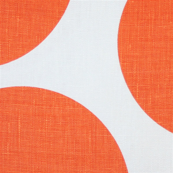 Tuscany Polka Dots Reversible Throw Pillow, Orange