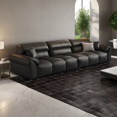 Italian minimalist modern straight - row sofa