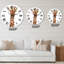 Portrait d'une girafe - horloge murale-60281239