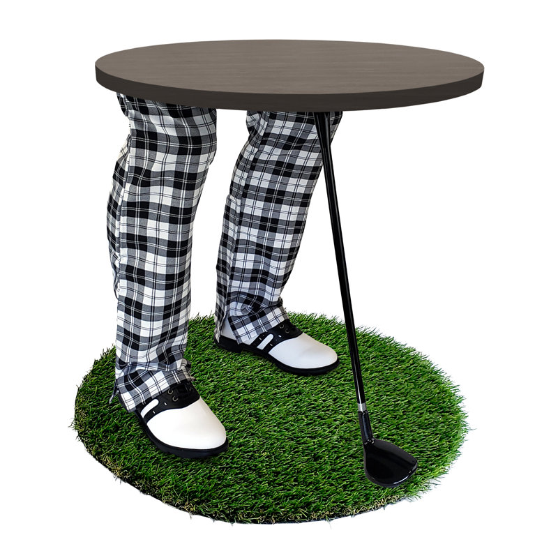 Table de bout abstraite, Argent