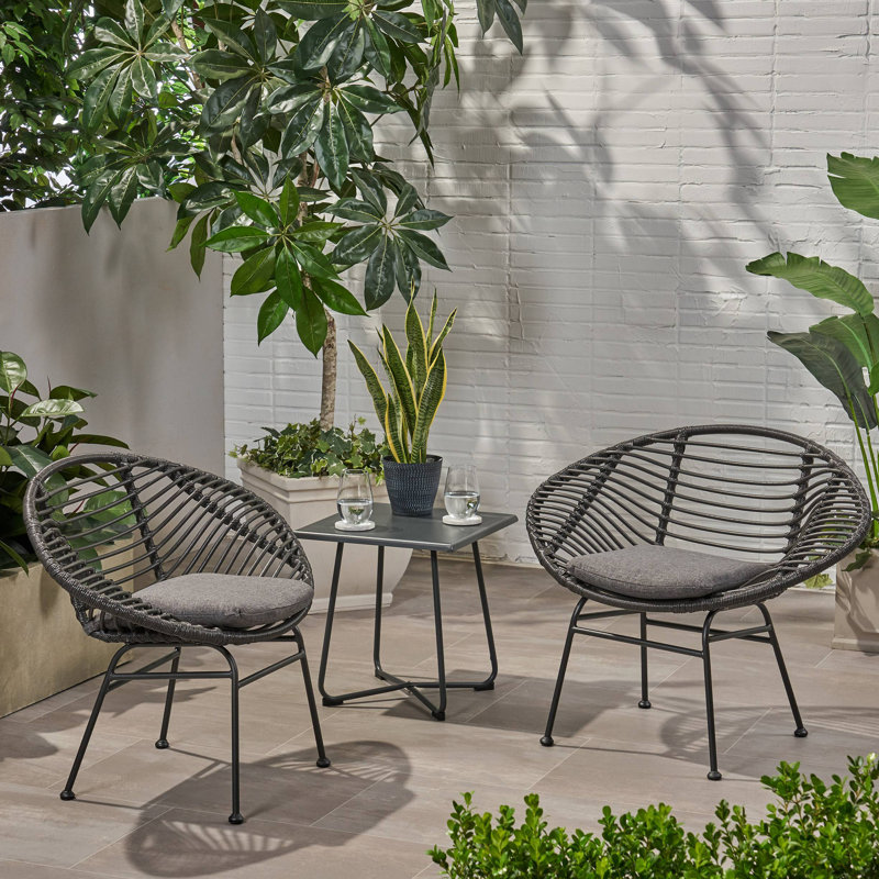 Chaise San Antonio, Gris, Noir