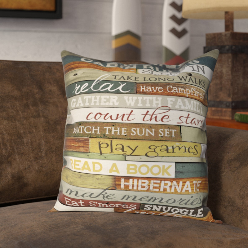 Coussin extérieur Cabin Rules, H 20 po x l 20 po