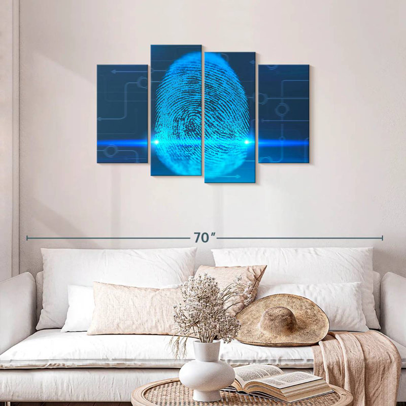Keiri Digital Fingerprint, 27" H x 43" W