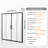 Semi-frameless Double Sliding Shower Door SGCC Tempered Glass-108734717