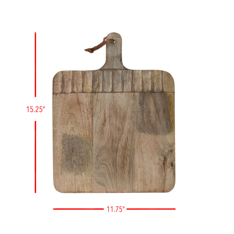 Planche à découper en bois de manguier Foreside Home & Garden, Bois, l 11,75 po x L 15,25 po