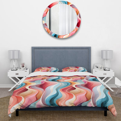 Modern Whispers - Striped Duvet Cover Set