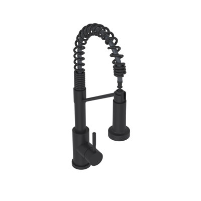 Bothwa Home CUPC Certified 19" Single Handle Kitchen Faucet (Matt Black Finish)