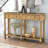 Console Table Sofa Table Easy Assembly With Two Storage Drawers And Bottom Shelf For Living Room, Entryway-163213516