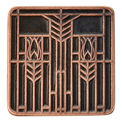 Arts And Crafts Square Knob