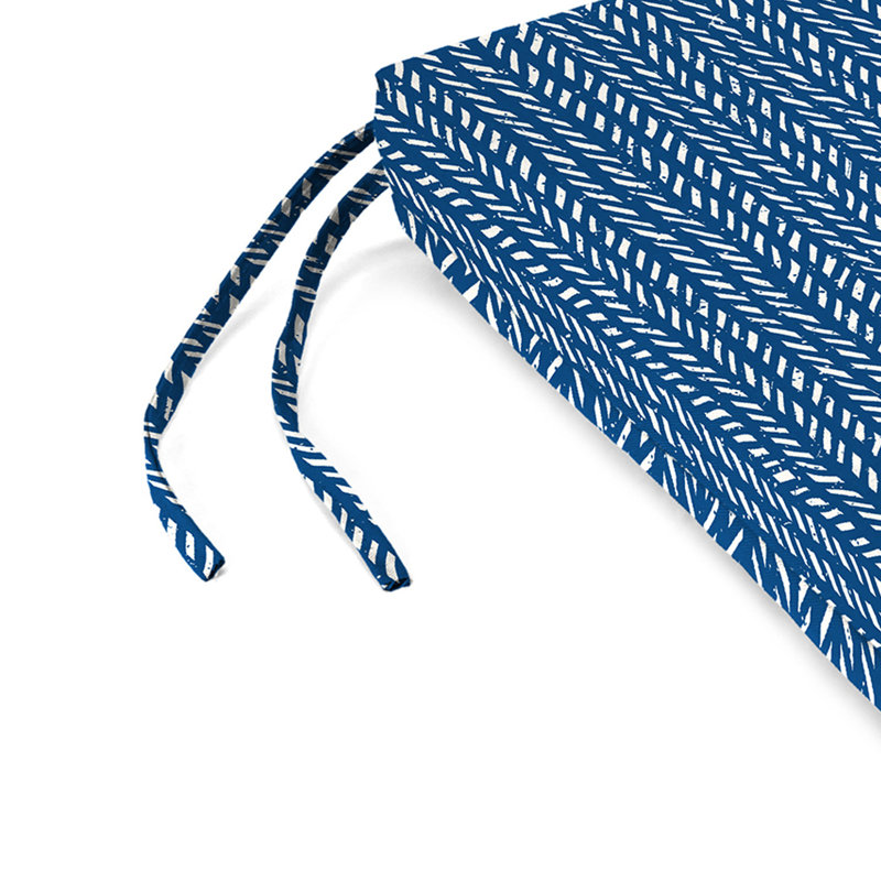 Outdoor Seat/Back Cushion, Blue