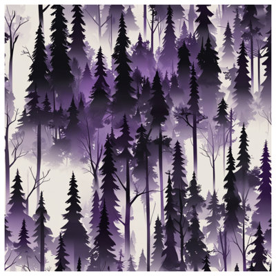 Toile de galerie mauve à silhouette mauve en plusieurs tailles