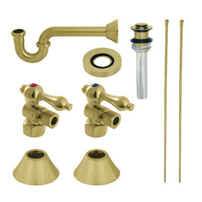 Kingston Brass Trimscape Traditional Plumbing Sink Trim Kit with P-Trap and Drain
