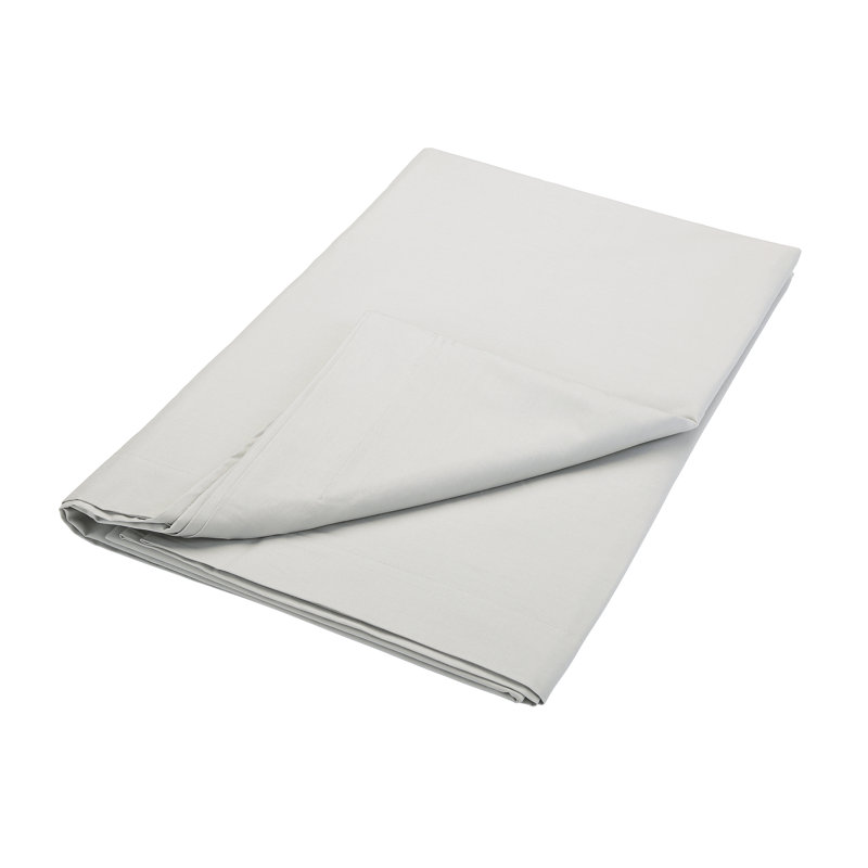 200 Thread Count 100% Cotton Percale Flat Sheet, King (5'), Linen