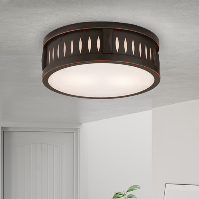 Plafonnier encastré en cristal 2 lumières Baudilio