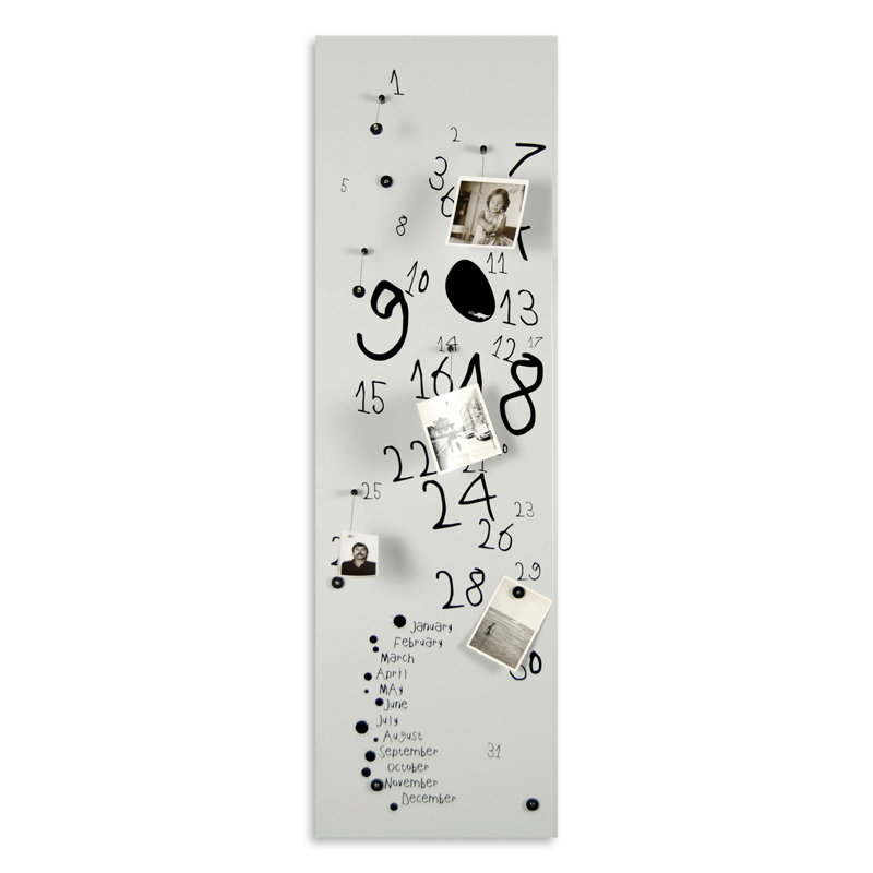 Magnetic Metal Photo Memo Board, White