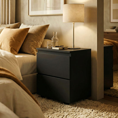 Chirokitia 15.7'' W Particle Board / Chipboard Nightstand