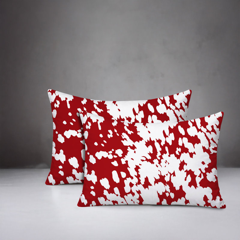 Oreiller réversible intérieur / extérieur Cabo, 20x14, Red