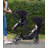 Foldable Double Stroller Track Tandem Stroller For Infant And Toddler