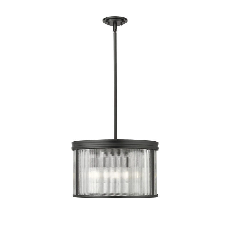 Lustre à 5 lumières Swati, Noir mat