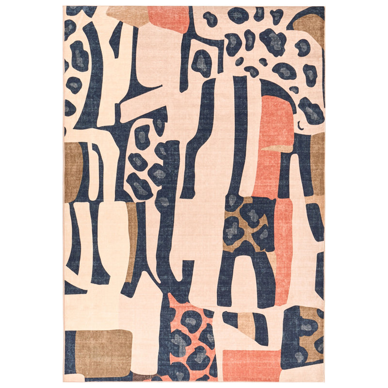 Abstract Area Rug, Rectangle 140 x 200 cm