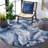 Mazzola Floral Light Blue/Dark Blue Indoor / Outdoor Area Indoor/Outdoor Area Rug-1533676599