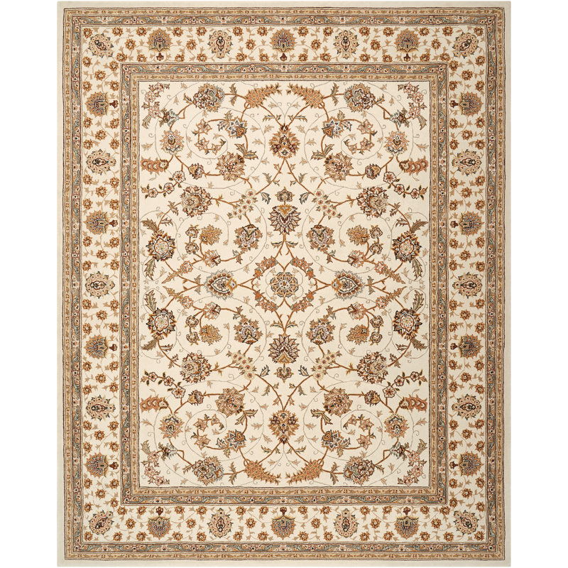 Tapis blanc Corina, Rectangle 7 pi 9 po x 9 pi 9 po