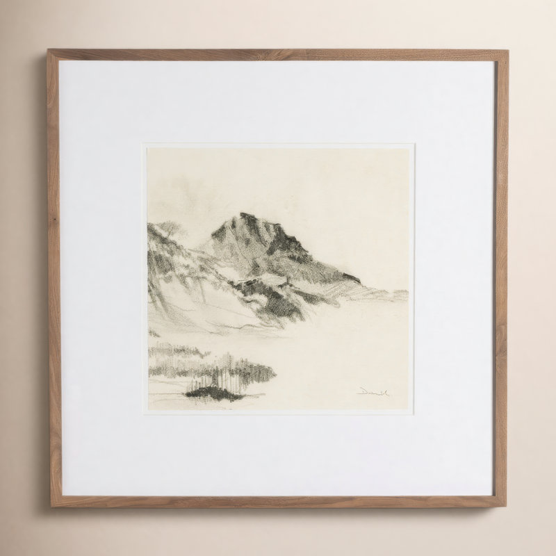 Land Sketch 2 Print by Dan Hobday, 40" H x 40" W x 2.5" D