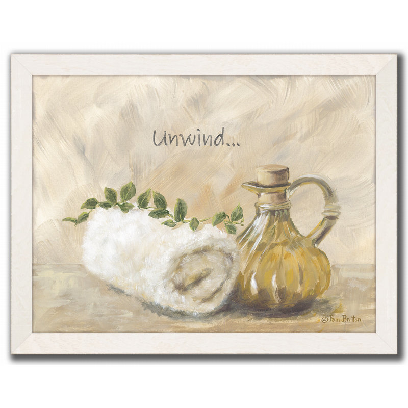 Unwind in the Bath Framed Wall Art