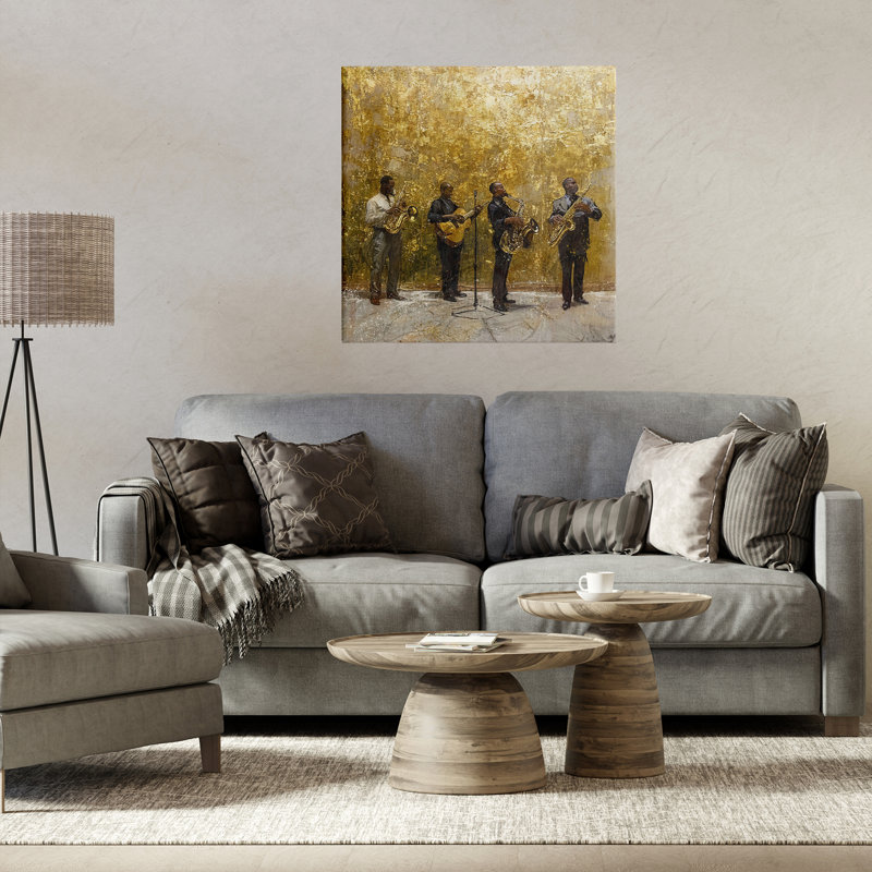 Toile «Golden Era», conception par Marta Wiley, H 24 po x l 24 po