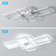 Canace 3-Light RectangleLED Flush Mount Ceiling Light