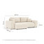 Corner Sofa with square arms-1691957346