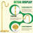 76" Shepherds Hook For Bird Feeder,With Weighted Base