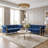 2 Piece Loveseat Set (Blue)
