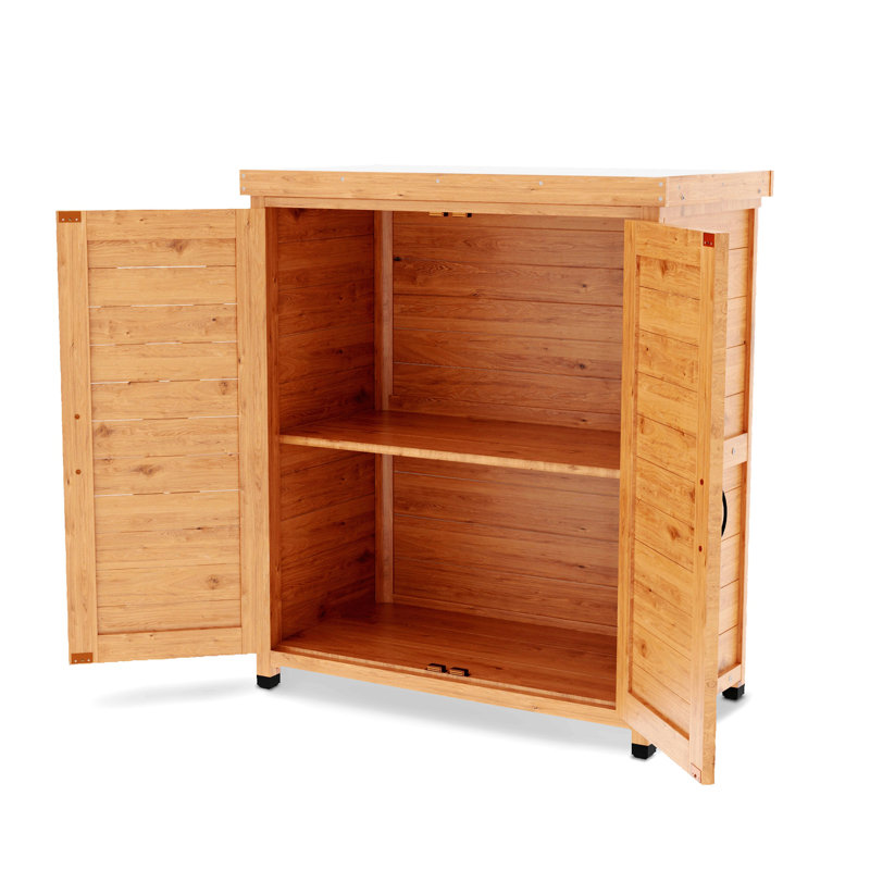 Potting Bench with Storage Cabinet and Metal Table Top for Outdoor Patio,Outdoor Work Station Table, 36" H x 31" W x 18" D