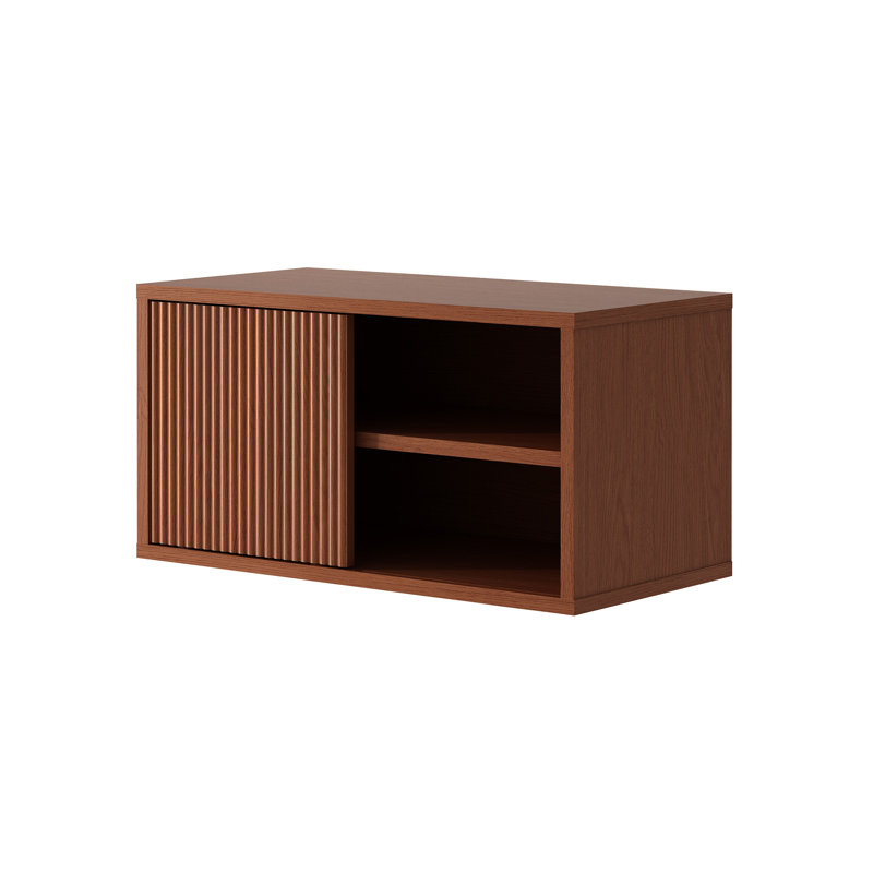 Modern Wooden Bookcase With Storage Cabinet