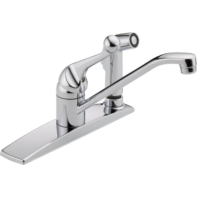 Single Handle Centerset Kitchen Faucet with Integral Spray
