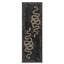 Tapis de couloir noir lavable 2 x 6 Palos Vintage pour tapis de salle à manger-1384622327