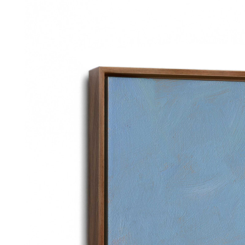 «Beacon View» par Carol Young, reproduction d'art, H 36 po x l 36 po, «Floater», reproduction encadrée sans passe-par, Brun