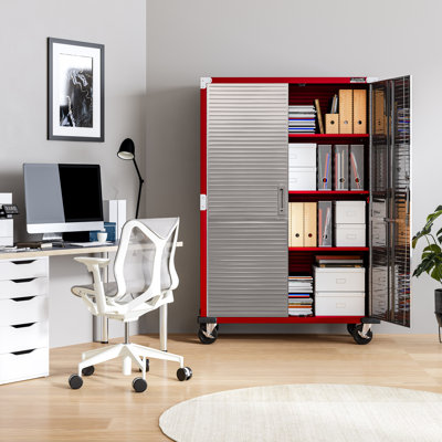 Seville Classics HD Storage Cabinet, 48" W x 18" D x 72" H