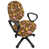 Autumn Umber And Pale Orange Polyester Blend