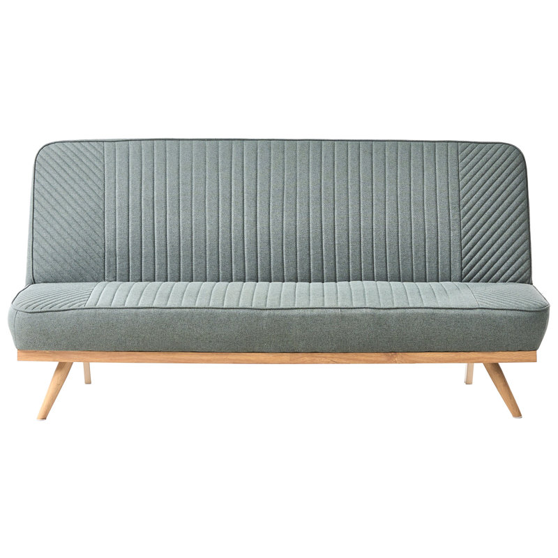 2 Seater Fabric Sofa Bed, Green