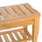 Stylish Bamboo Shower Bench with Practical Storage and Stable Structure
