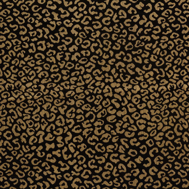 Purr Suite Fabric, Black Gold