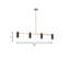 Lustre linéaire à quatre lumières Zentro-125544909-125544908